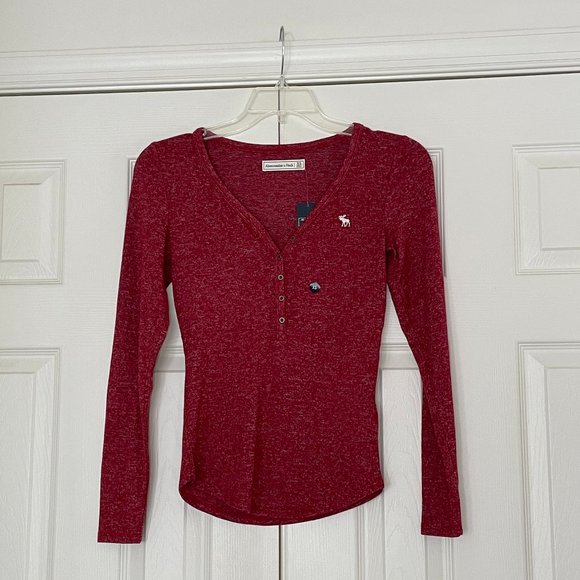 Abercrombie & Fitch V-neck Long Sleeve Shirt - Picture 6 of 11